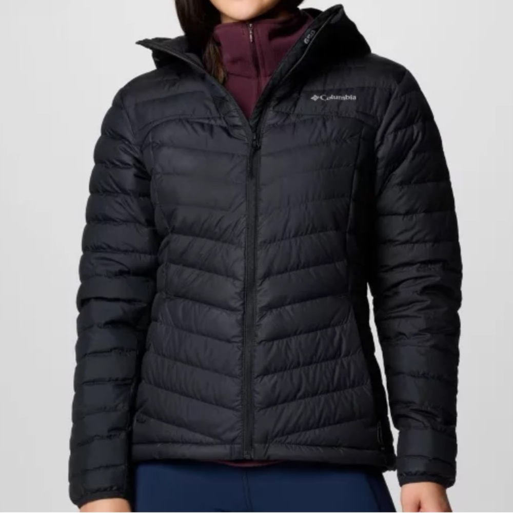Women’s’ Columbia Coat. New. Westridge-Hooded Down Jacket. Black. Large Coat - Picture 1 of 13